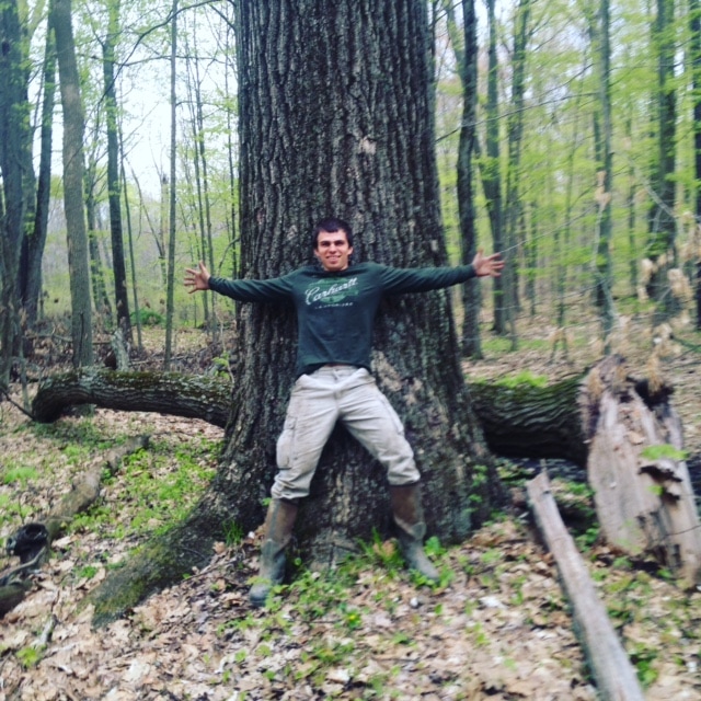 Forestry professional in the field